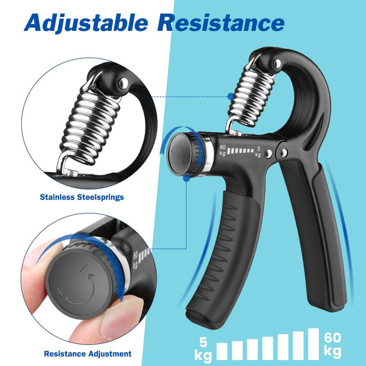 Adjustable Grip Strength Trainer for Men's Finger and Arm Muscle Fitness