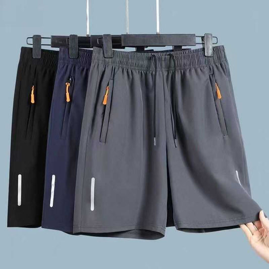 Sports Shorts Men's Summer Thin Ice Silk Casual Five-point Pants Men's Loose Plus Size Quick-drying Quick-drying Pants Men's New Arrival