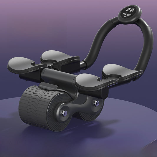 Abdominal Wheel with Automatic Rebound & Elbow Support