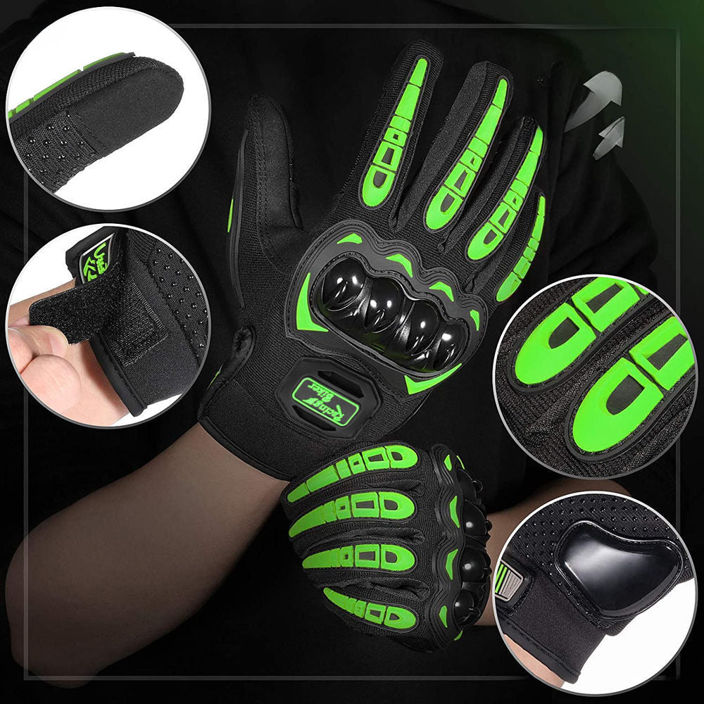 Spring/Summer Motorcycle Gloves: Touchscreen, Drop-Resistant, Hard Shell Protection