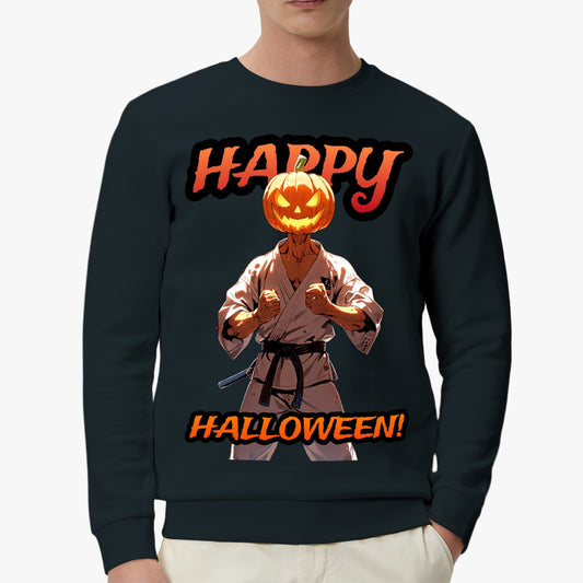 Halloween Martial Artist Pumpkin Sweatshirt