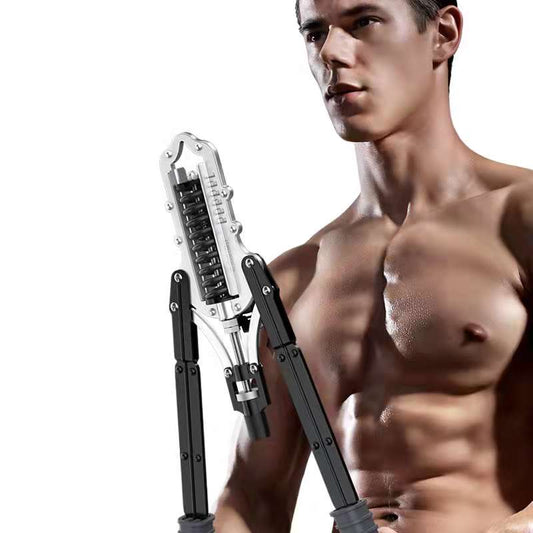 Adjustable Arm & Chest Strength Trainer with Hydraulic Grip – Perfect for Home Fitness