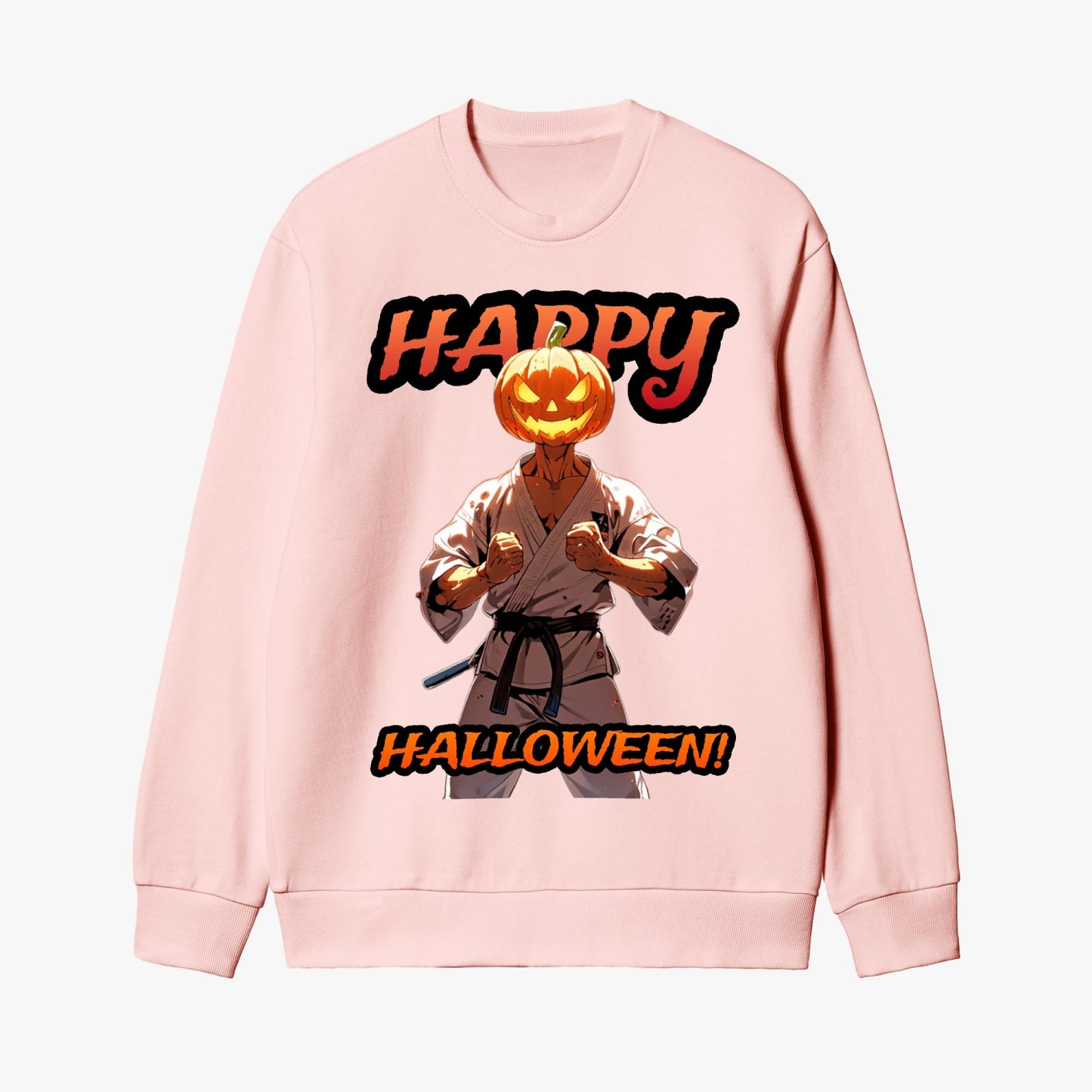 Halloween Martial Artist Pumpkin Sweatshirt