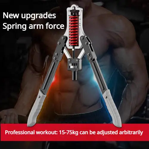 Adjustable Arm & Chest Strength Trainer with Hydraulic Grip – Perfect for Home Fitness