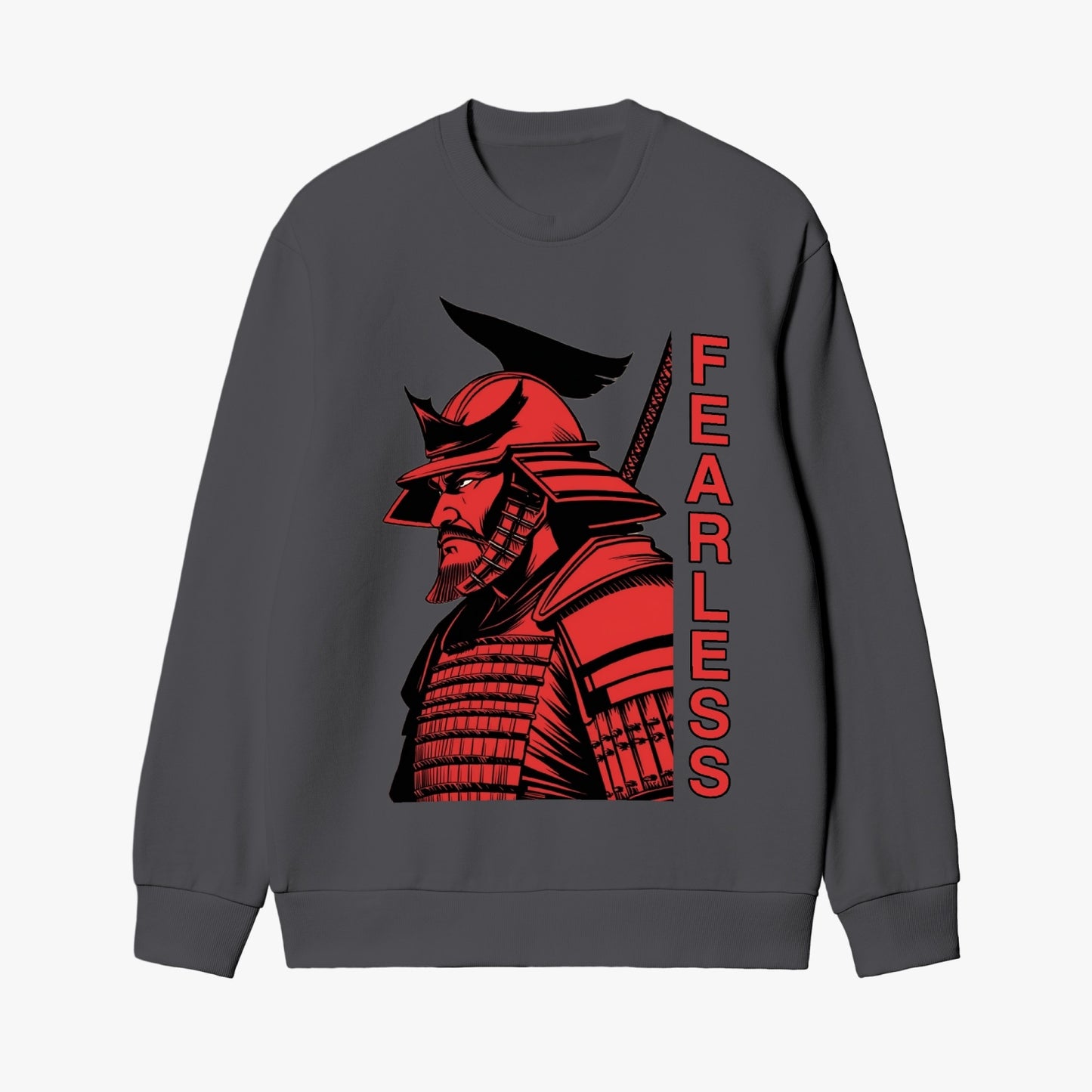 Fearless Samurai Warrior Sweatshirt - Bold Samurai Logo Design