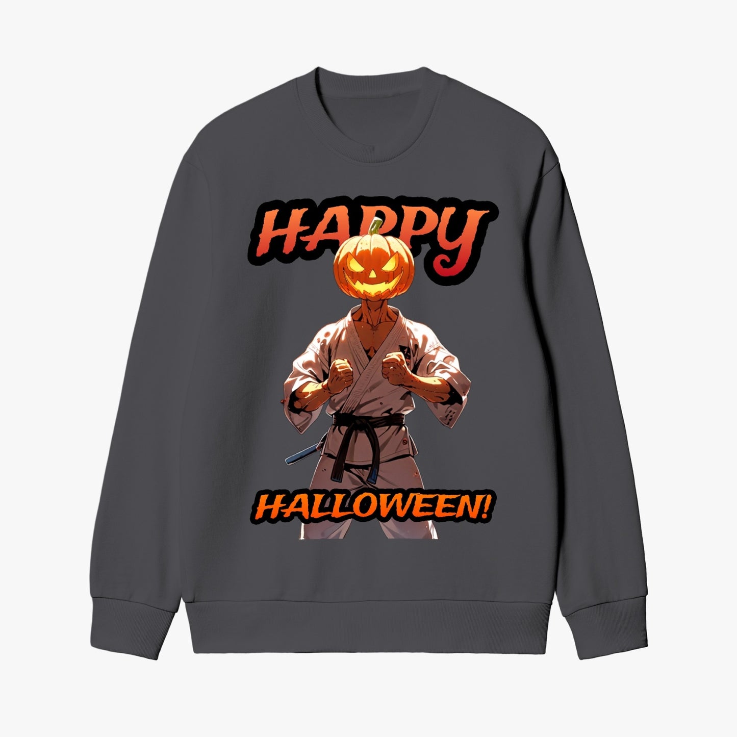 Halloween Martial Artist Pumpkin Sweatshirt