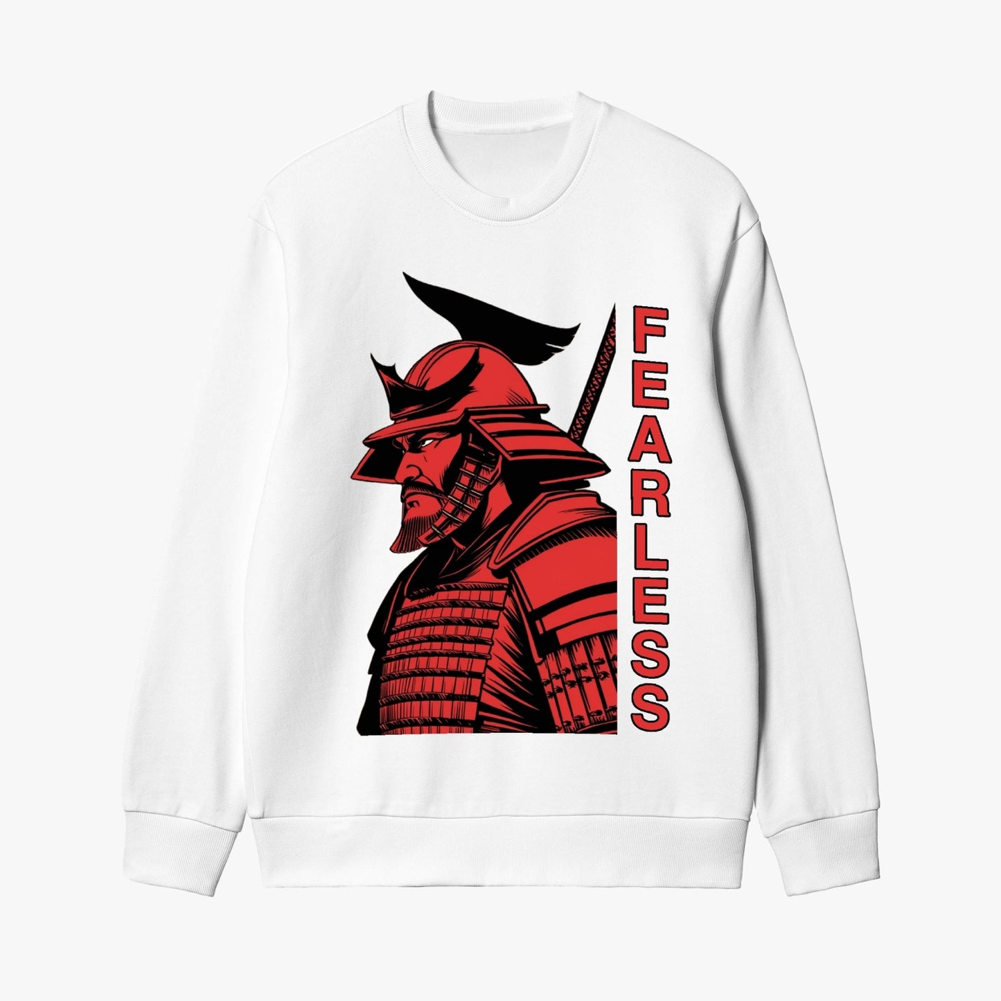 Fearless Samurai Warrior Sweatshirt - Bold Samurai Logo Design