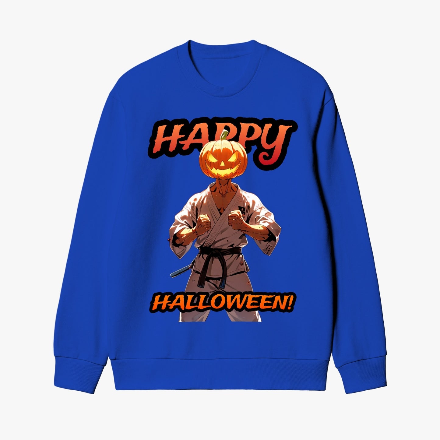 Halloween Martial Artist Pumpkin Sweatshirt
