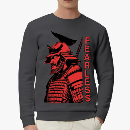 Fearless Samurai Warrior Sweatshirt - Bold Samurai Logo Design