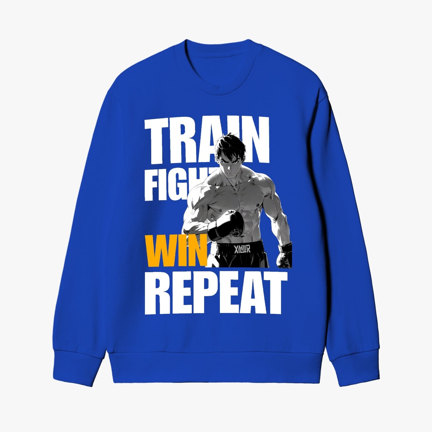 Warrior Spirit Sweatshirt - Bold Fighter Logo Design
