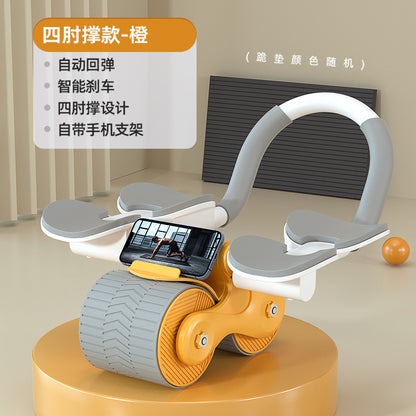 Abdominal Wheel with Automatic Rebound & Elbow Support
