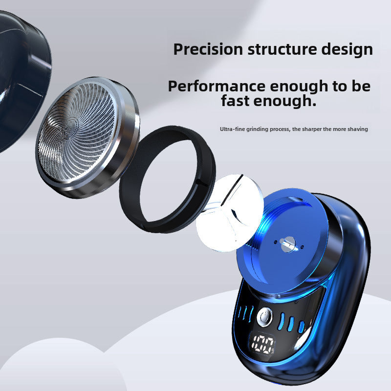 Portable Mini Electric Shaver – Rechargeable Travel Razor for Men