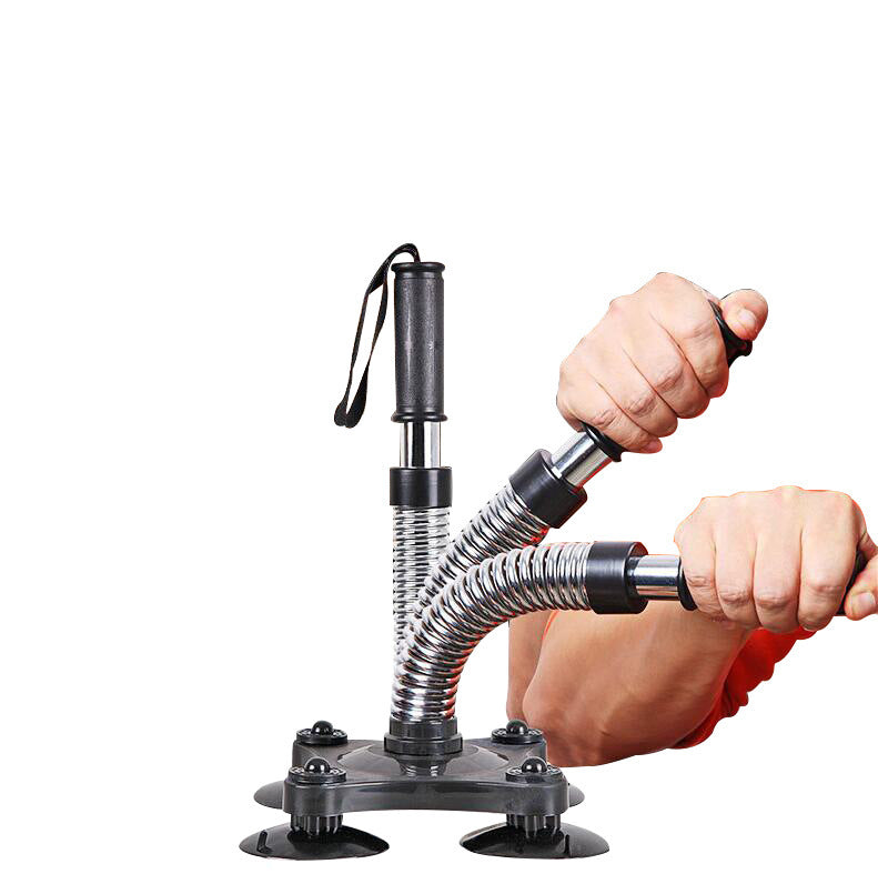 Men's Arm & Wrist Strength Trainer with Suction Cup Grip and Spring Arm Bar