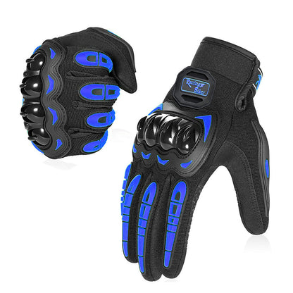 Spring/Summer Motorcycle Gloves: Touchscreen, Drop-Resistant, Hard Shell Protection