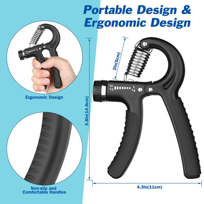 Adjustable Grip Strength Trainer for Men's Finger and Arm Muscle Fitness