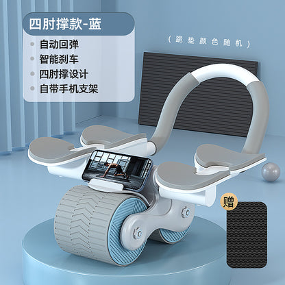 Abdominal Wheel with Automatic Rebound & Elbow Support