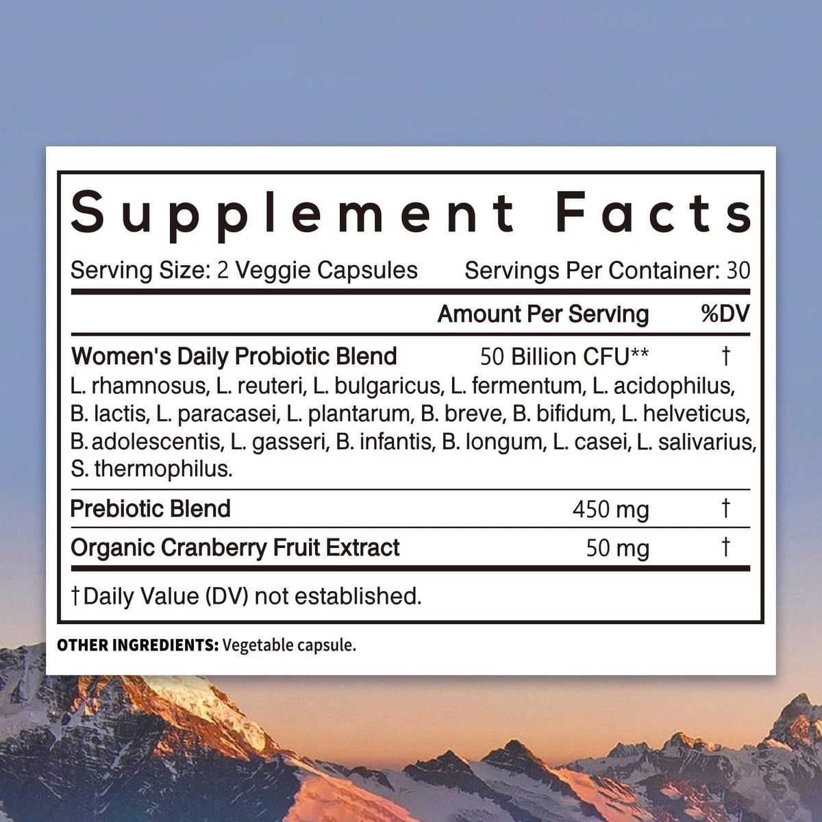Amazon Female Probiotics Capsules Female Probiotics Capsule Cranberry Customization