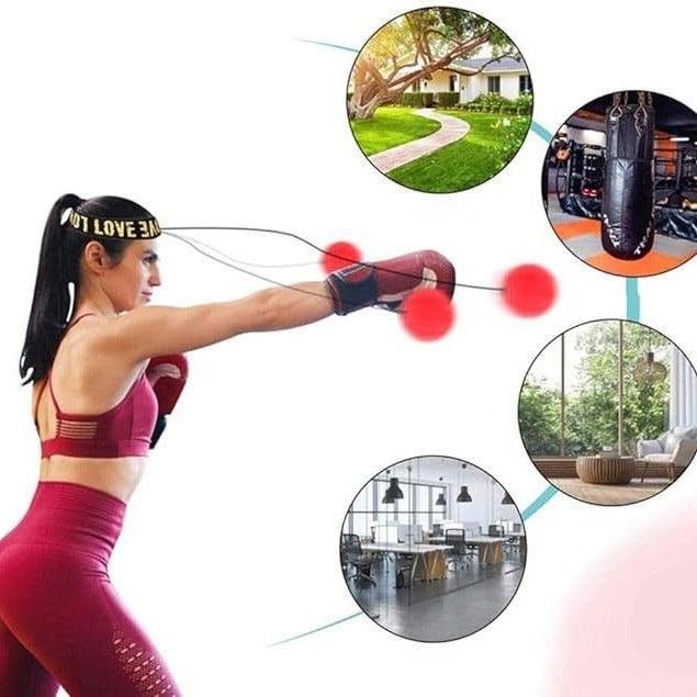Boxing Reaction Ball Decompression Head-mounted Boxing Ball Head-mounted Training Speed Ball Dodge Sanda Fighting Magic Play