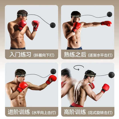 Boxing Reaction Ball Decompression Head-mounted Boxing Ball Head-mounted Training Speed Ball Dodge Sanda Fighting Magic Play
