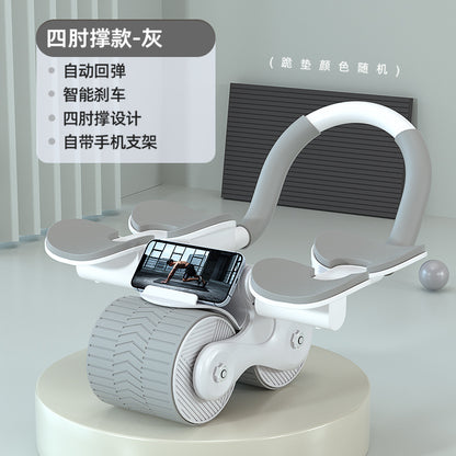 Abdominal Wheel with Automatic Rebound & Elbow Support