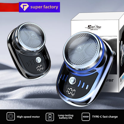 Portable Mini Electric Shaver – Rechargeable Travel Razor for Men