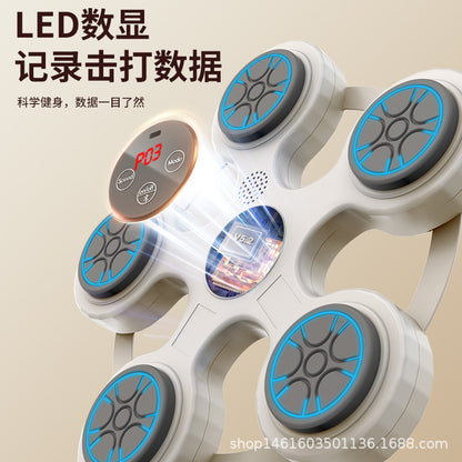 Boxing Target Bluetooth Music Boxing Machine Decompression Wall Target Reaction Trainer Smart Soft Target Home Children's Fitness Machine