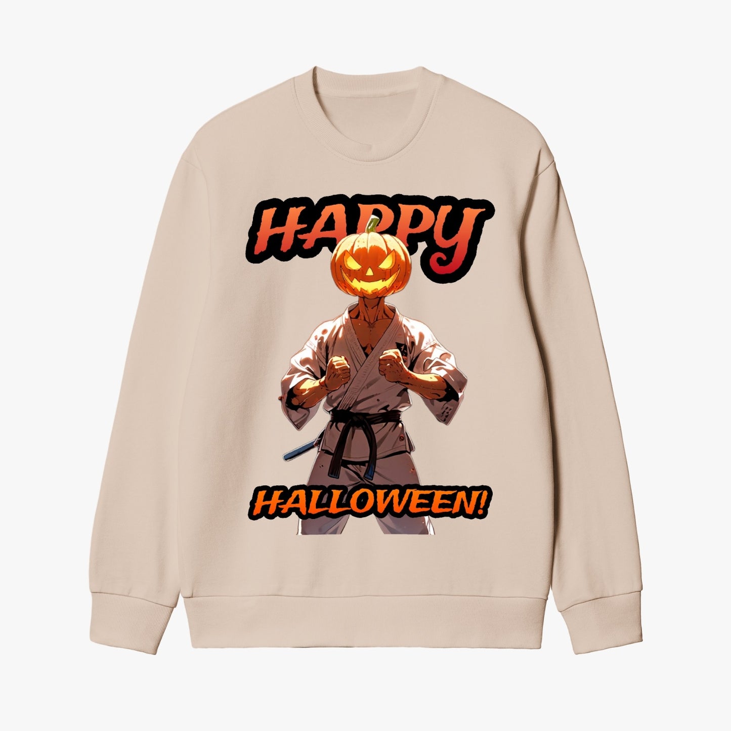 Halloween Martial Artist Pumpkin Sweatshirt