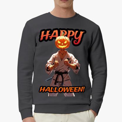 Halloween Martial Artist Pumpkin Sweatshirt