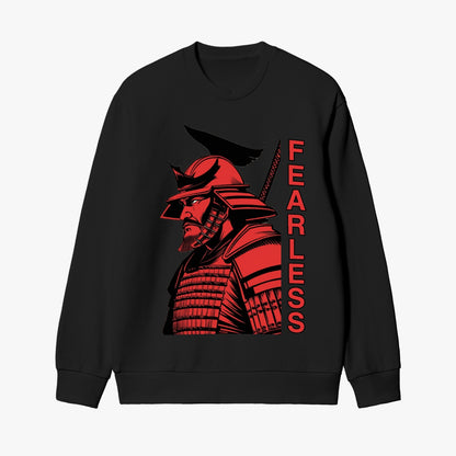 Fearless Samurai Warrior Sweatshirt - Bold Samurai Logo Design