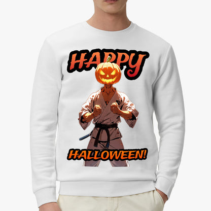 Halloween Martial Artist Pumpkin Sweatshirt