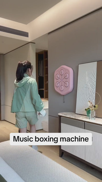 Smart Bluetooth Boxing Wall Target – Interactive Music Sync Training for All Ages